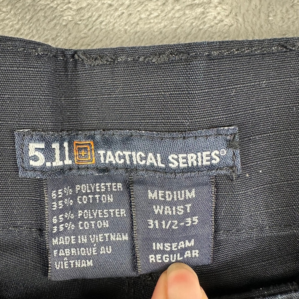 5.11 Tactical Cargo Pants Men Medium Navy Blue Ripstop Utility Workwear Gorpcore - Picture 3 of 8